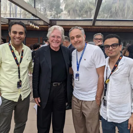 أندرو محسن وحسين فهمي ومحمد حفظي وأمير رمسيس - الصورة من حسابه على الفيس بوك