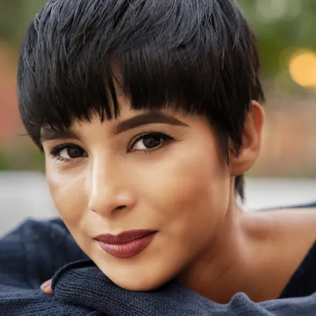 قصات شعر شلال مدرج قصير