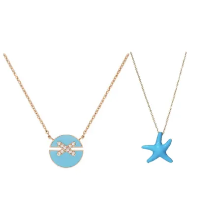 موديلات سلاسل ذهب وفيروز لرمضان 2023