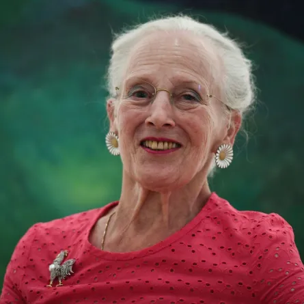 Queen Margrethe II of Denmark at the Henri Martin museum, in Cahors, southern France, on August 17, 2022. Valentine CHAPUIS / AFP
