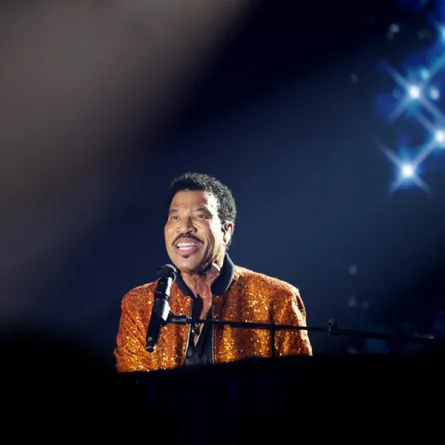 Lionel Richie performs onstage as the Everglades Foundation Celebrates 30 Years at the Breakers on February 18, 2023, in Palm Beach, Florida. Mireya Acierto/Getty Images for The Everglades Foundation/AFP