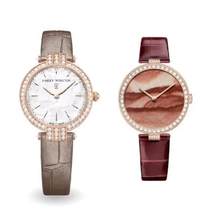 مجوهرات ساعات نسائية بألوان ترابية 