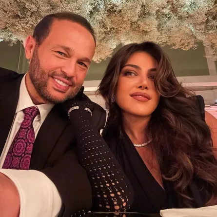 ريهام حجاج وزوجها محمد حلاوة - الصورة من حسابها على انستغرام