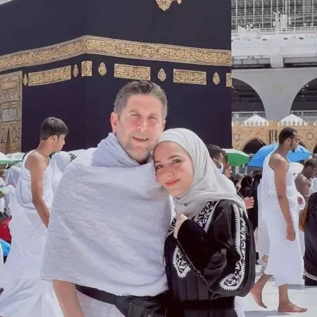 الصورة الأخيرة لمحمد قنوع مع ابنته - الصورة من حسابه على انستغرام