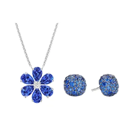 مجوهرات فاخرة مرصعة بالياقوت الأزرق لإطلالات الصيف