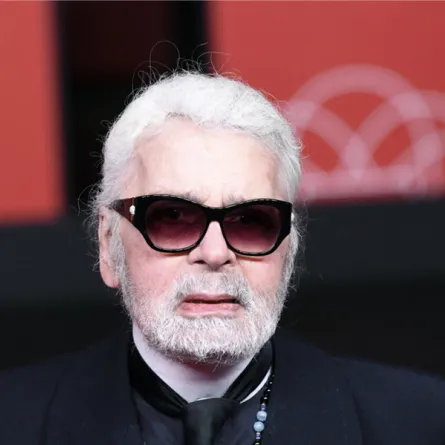 Karl Lagerfeld looks on after launching the Champs Elysees Christmas lights, on November 22, in Paris. ALAIN JOCARD / AFP