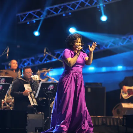 شيرين عبد الوهاب من حفلها الأخير في دبي