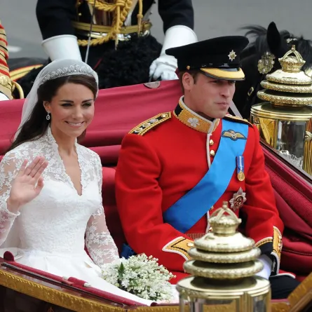  Prince William and Catherine after their wedding service, in London, on April 29, 2011. AFP PHOTO / GERARD JULIEN