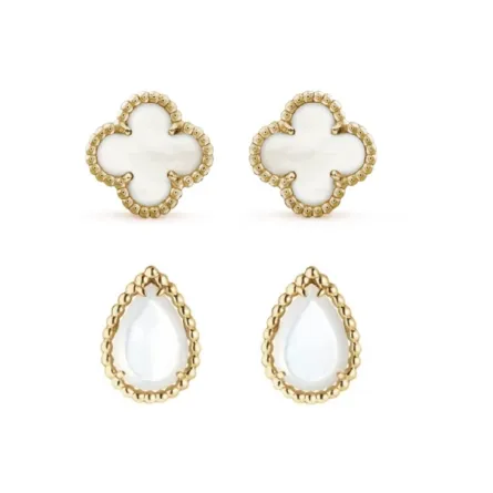 موديلات أقراط مرصعة بعرق اللؤلؤ 2023