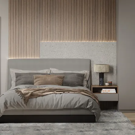 من المفضل اختيار حجوم قطع الأثاث متوسطة إلى صغيرة في غرف النوم الضيقة