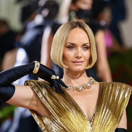 NEW YORK, NEW YORK - MAY 02: Amber Valletta attends The 2022 Met Gala Celebrating "In America: An Anthology of Fashion" at The Metropolitan Museum of Art on May 02, 2022 in New York City. Jamie McCarthy/Getty Images/AFP