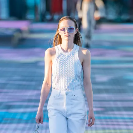 الجينز الأبيض من غاني «Ganni»