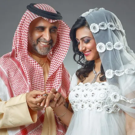 هيفاء حسين مع زوجها حبيب غلوم- صورة من صفحتها على انستغرام