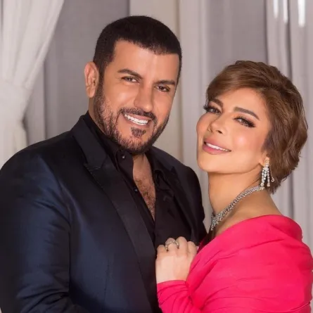 أصالة وزوجها فائق حسن - صورة من صفحتها على انستغرام
