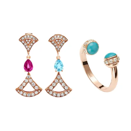 للمرأة العصرية.. مجوهرات من الذهب والأحجار الكريمة
