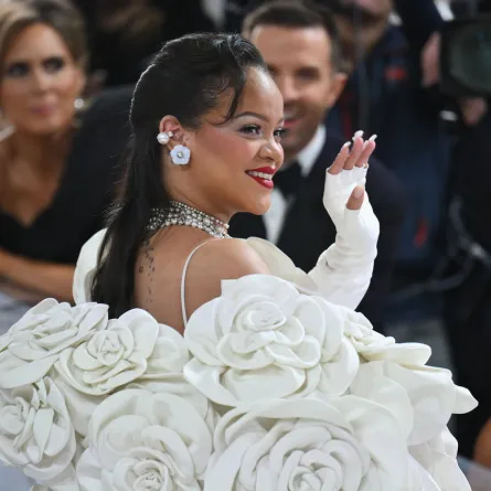  Rihanna arrives for the 2023 Met Gala at the Metropolitan Museum of Art on May 1, 2023, in New York. The Gala raises money for the Metropolitan Museum of Art's Costume Institute. The Gala's 2023 theme is “Karl Lagerfeld: A Line of Beauty.” (Photo by ANGELA WEISS / AFP)