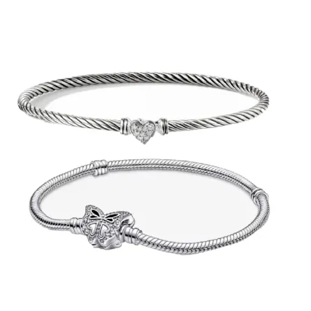 موديلات أساور فضة ناعمة لإطلالاتكِ العصرية في صيف 2023