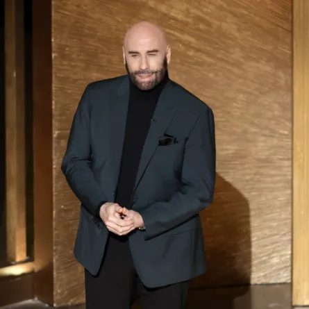 John Travolta speaks onstage during the 95th Annual Academy Awards at Dolby Theatre on March 12, 2023 in Hollywood, California. Kevin Winter/Getty Images/AFP