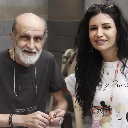 المخرج هشام شربتجي وابنته المخرجة رشا شربتجي - الصورة من حسابه على فيسبوك