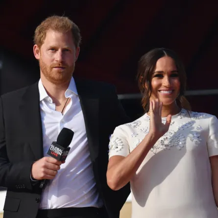  Prince Harry and Meghan Markle at the Great Lawn, Central Park on September 25, 2021 in New York City. (Photo by Angela Weiss / AFP)