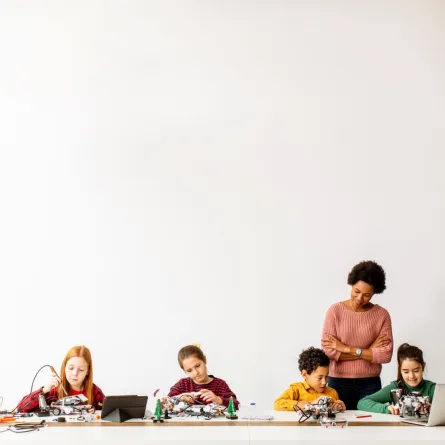 صورة للروح التنافسية بين الأطفال