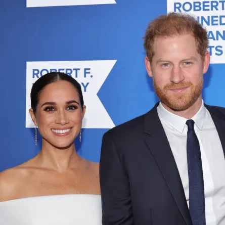 الأمير هاري وميغان ماركل Meghan and Prince Harry في فعالية خاصة بحقوق الإنسان (مصدر الصورة :Mike Coppola / GETTY IMAGES NORTH AMERICA / Getty Images via AFP)