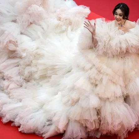 إطلالة الممثلة آرايا هارغيت Araya Hargate على السجادة الحمراء- (مصدر الصورة: LOIC VENANCE AFP)