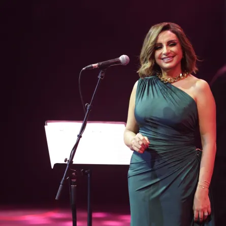 الفنانة أنغام - الصورة من المركز الإعلامي للحفل