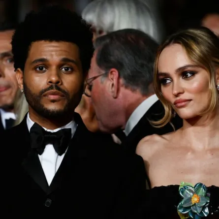  ذا ويكند وليلي روز ديب The Weeknd and Lily-Rose Depp في مهرجان كان (مصدر الصورة : CHRISTOPHE SIMON / AFP)
