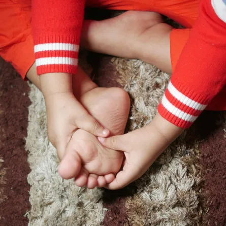 صورة لقدم طفل