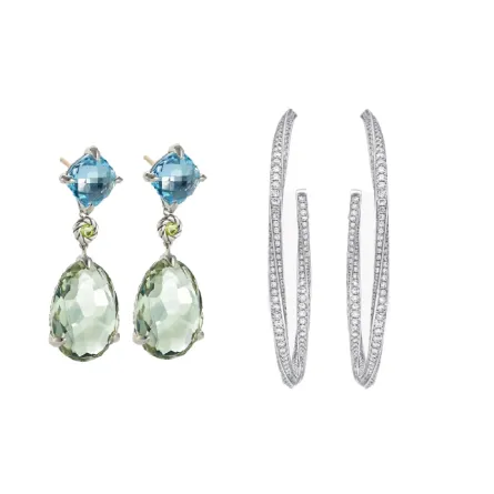 موديلات أقراط أحدث موضة مناسبة للوجه المربع