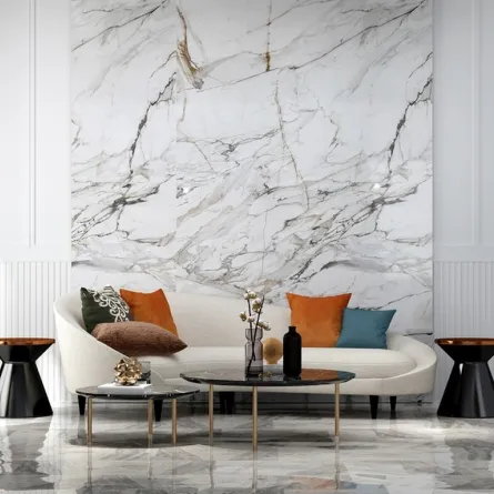 جدار مصمم من الرخام