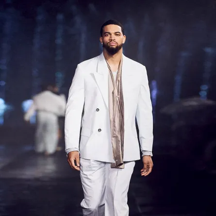 سروال أبيض كلاسيكي من Boss 