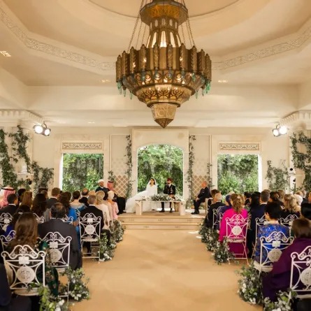 حفل عقد قران الأمير الحسين والأميرة رجوة