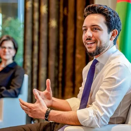  الأمير الحسين Crown Prince Hussein في طوكيو (مصدر الصورة : AFP PHOTO / JORDANIAN ROYAL PALACE / YOUSEF ALLAN)