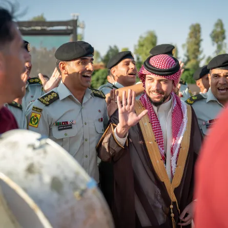 الأمير الحسين في حفل "القرا"- مصدر الصورة: الديوان الملكي الهاشمي