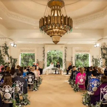 عقد قران الأمير الحسين على الأميرة رجوة الحسين - مصدر الصورة: الديوان الملكي الهاشمي