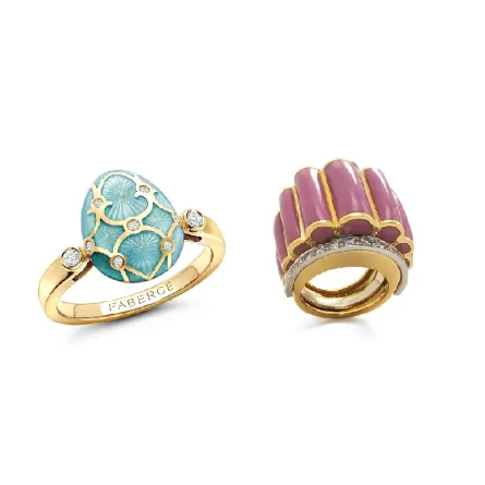 خواتم مزينة بالأناميل لإطلالة عصرية جذابة في صيف 2023