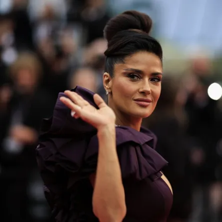 سلمى حايك في مهرجان كان السينمائي Salma Hayek (مصدر الصورة: Valery HACHE / AFP)