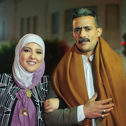 محمد رمضان ومي كساب من مسلسل جعفر العمدة - الصورة من حساب مي كساب على إنستغرام