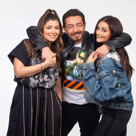 ملك أحمد زاهر ووالدها -الصورة من حسابها على إنستغرام