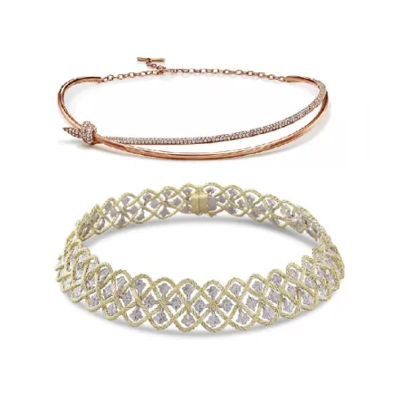 موديلات قلادات تشوكر فخمة تناسب فساتين عيد الاضحى 2023