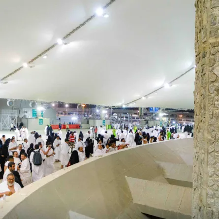 مصير الجمرات بعدما يرميها الحجاج - الصورة من حساب وزارة الحج والعمرة على تويتر