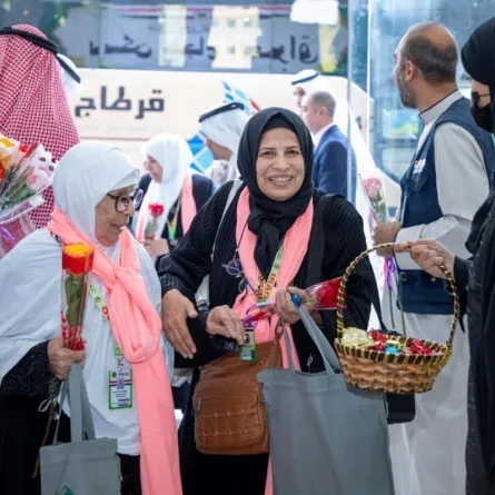 وصول وفود الحجاج العرب لأداء فريضة الحج. الصورة من واس