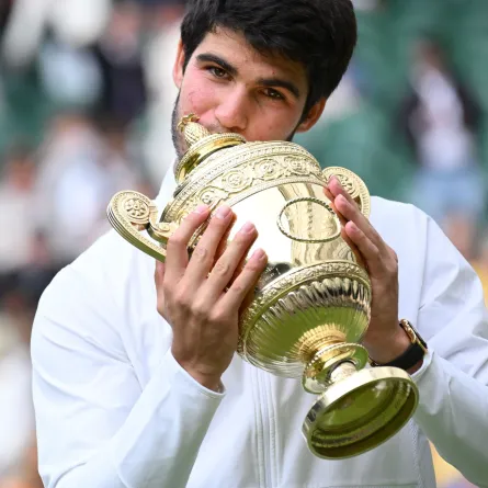 للمرة الأولى في تاريخه.. فوز ألكازار في بطولة ويمبلدون 2023 - الصورة من حساب Wimbledon على تويتر
