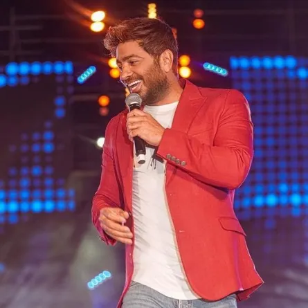 تامر حسني من حفله الآخير في الأردن- الصورة من حسابه على انستغرام