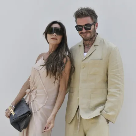 فيكتوريا ودايفيد بيكهام David Beckham and Victoria Beckham (مصدر الصورة: JULIEN DE ROSA / AFP)