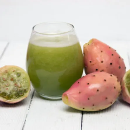 صورة لثمار وعصير التين الشوكي