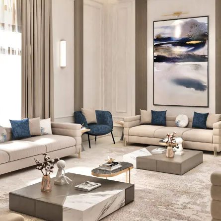 ديكورات تقليدية ومعاصرة في المجالس العربية