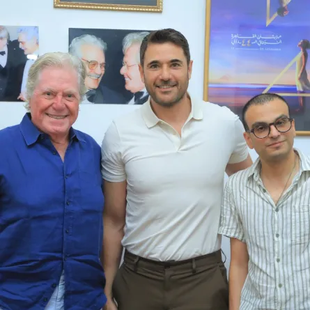 أحمد عز وحسين فهمي وأمير رمسيس- الصورة من صفحة مهرجان القاهرة على الفيسبوك 